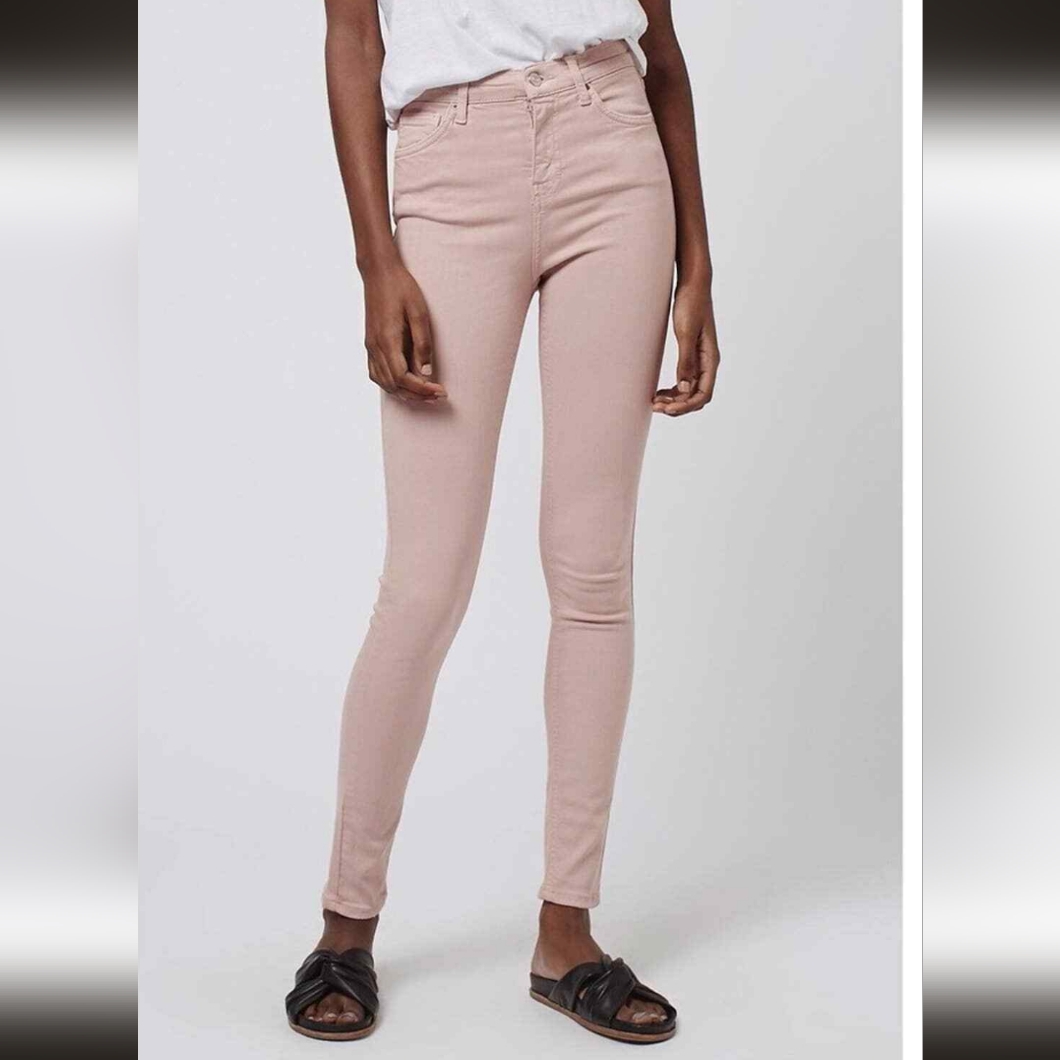 Euc Topshop Moto Blush Pink Jeans